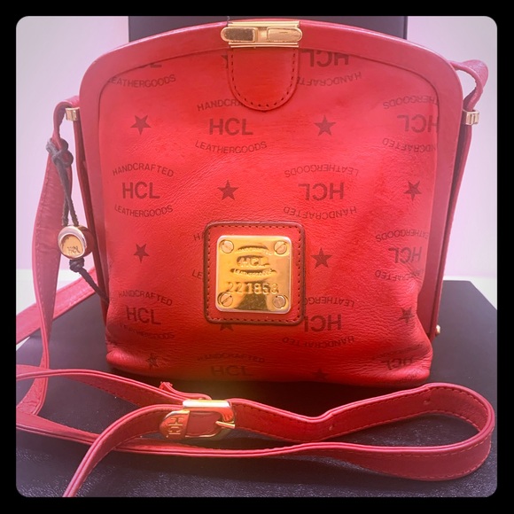 HCL Handbags - Authentic Vintage Red HCL Crossbody Bag